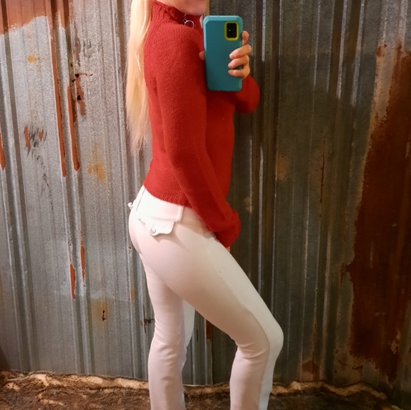 VINTAGE Zippered Turtleneck Braided Knit Energie Sweater - Picture 7 of 15